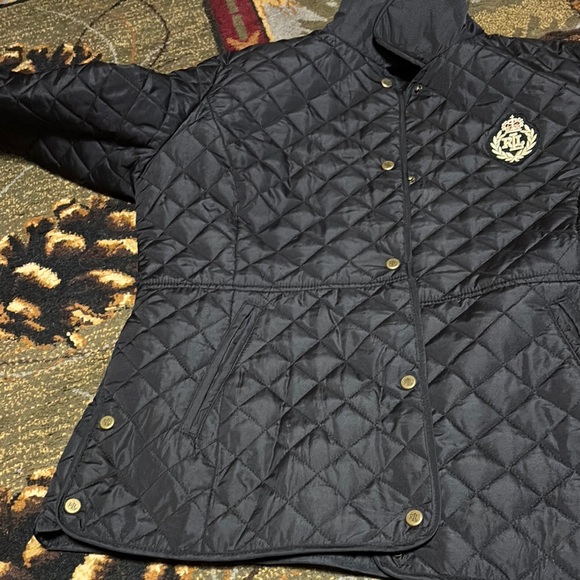 Ralph Lauren Black Utility Jacket with Quilted Design - Picture 11 of 11